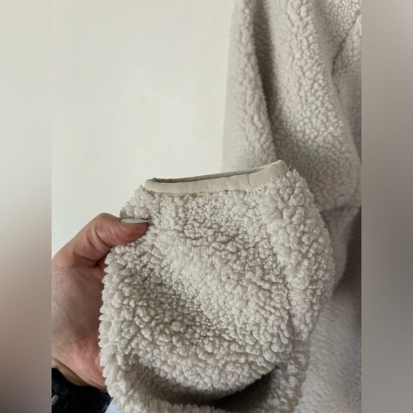 Columbia Women’s Cream Fleece Full Zip Faux Sherpa Teddy Jacket Size Large - Picture 7 of 7